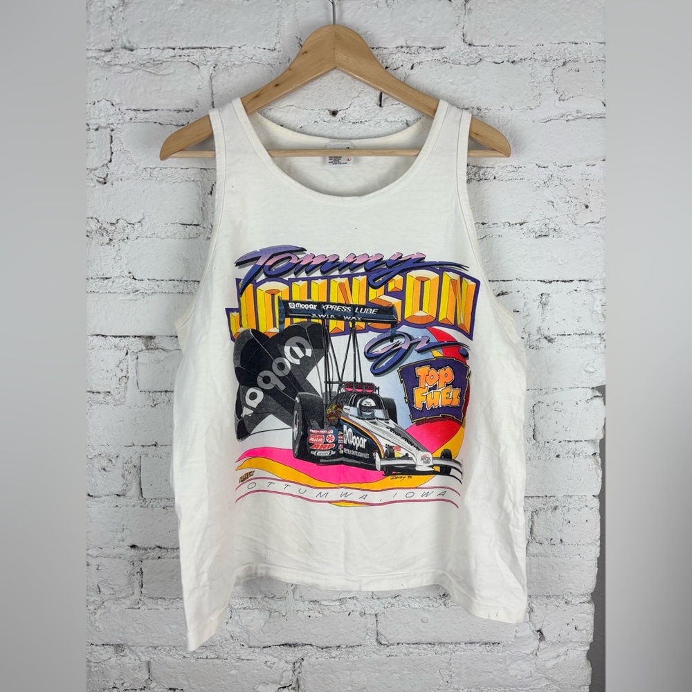 Vintage Tommy Johnson Race Ottomwa,Iowa 1995 Tank L